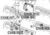 CHAB-002 FEBEST - Сайлентблок задней цапфы CHEVROLET EPICA 05- задн.мост с двух сторон (Пр-во ) (Фото 2)