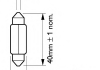 12866B2 PHILIPS - Лампа накаливания T10,5X43 12V 10W SV 8,5 Fest VISION 2шт blister ( ) (Фото 2)