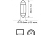 12860LLECOCP PHILIPS - Лампа накаливания 12V 10W T10,5x30 SV8,5 LongerLife EcoVision ( ) (Фото 3)