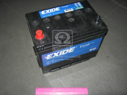 EB705 EXIDE - Акумулятор 70Ah-12v  EXCELL (266х172х223), L, EN540 (Фото 1)