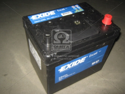 EB604 EXIDE - Аккумулятор   60Ah-12v  EXCELL(230х172х220),R,EN390 (Фото 1)