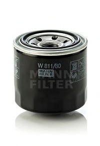 W811/80 MANN - Фильтр масляный двигателя  (Фото 1)