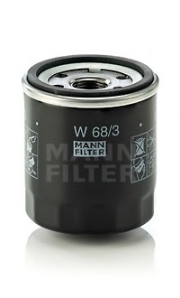 W68/3 MANN - Фильтр масляный Geely CK, MK (Фото 1)