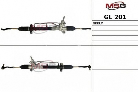 GL201 MSG - Рулевая рейка с ГУР новая GEELY MK 2005- (Фото 1)