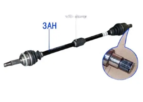 Привод (полуось) правый 1,3L c ABS Chery Beat Aftermarket S18D-2203020