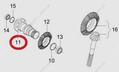 T020B-1802111 KLM Auto Parts - Вал раздаточной коробки Chery Tiggo (Фото 1)