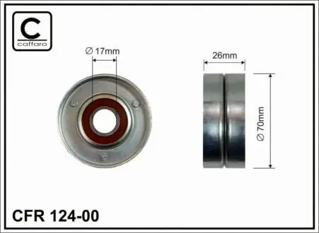 Ролик ремня генератора (металл) Chery Amulet, Karry (Польша) CAFFARO A11-8111210