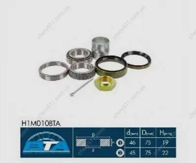 Подшипник ступицы передней внутренний Great Wall Safe BTA JLM104948