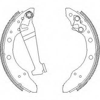 4046.01 REMSA - Колодки тормозные Chery Amulet барабан (Фото 1)