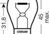 7506 OSRAM - Лампа вспомогательного освещения Р21W 12V 21W ВА15s (Фото 2)