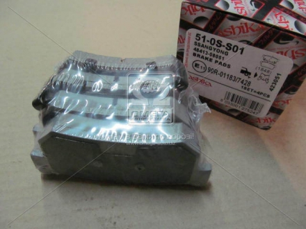 51-0S-S01 ASHIKA - Комплект тормозных колодок, дисковый тормоз ( ) (Фото 1)