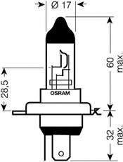 64193NBU-HCB OSRAM - Автолампа галогенова 60/55W (Фото 1)