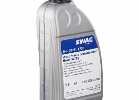 30914738 SWAG - Автотрансмиссионное масло (ATF) (желтое) 1L (Фото 1)