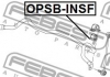 OPSB-INSF FEBEST - Втулка переднего стабилизатора (Фото 2)