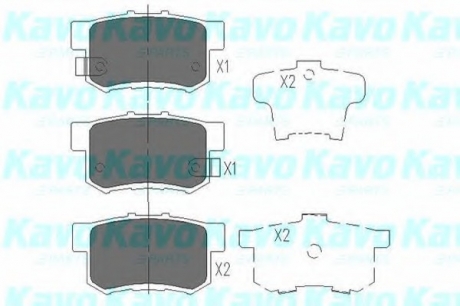 KBP-2008 KAVO - Тормозные колодки дисковые (Фото 1)