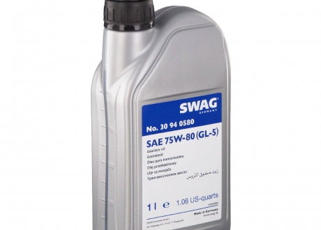 30 94 0580 SWAG - Трансмиссионное масло 1L (Фото 1)