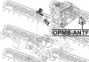 OPMB-ANTF FEBEST - Сайлентблок передней подушки двигателя CHEVROLET CAPTIVA ( )  (Фото 2)