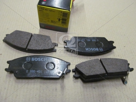 0986461127 BOSCH - Тормозные колодки дисковые передние HONDA Accord 83-85; HYUNDAI Accent, Lantra, Getz (Фото 1)
