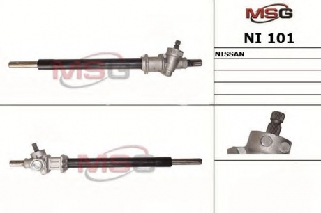 NI101 MSG - Рулевая рейка без ГУР новая NISSAN CHERRY III (N12) 82-86, SUNNY I (B11) 82-87 (Фото 1)