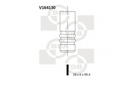 V164130 BGA - Клапан двигуна  (Фото 1)