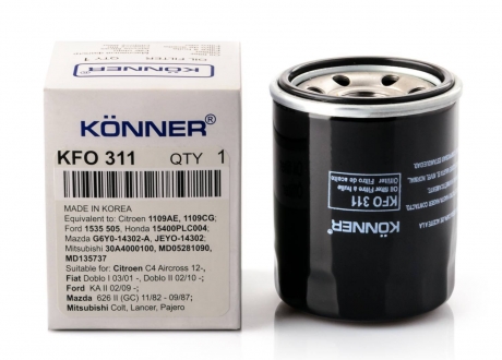 KFO-311 KONNER - Фильтр очистки масла корпусный (Фото 1)