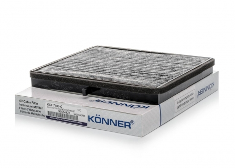 KCF-7106-C KONNER - Фильтр очистки воздуха салона угольный (Фото 1)