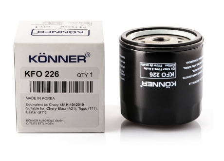 KFO-226 KONNER - Фильтр очистки масла корпусный (ДВС SQR) (Фото 1)