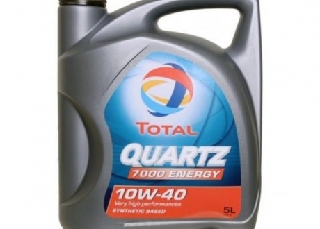 Олива моторна QUARTZ 7000 ENERGY 10W-40 5л TOTAL 203706