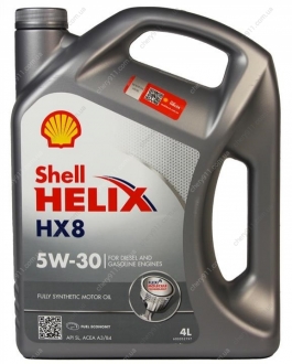 5W-30 SHELL - Масло моторное  4L  HELIX HX8 (Фото 1)