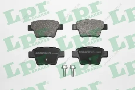 Колодки задние тормозные Geely Emgrand 7 (EC7) LPR 1064001725