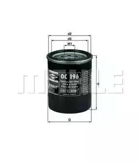 Фильтр масляный MAHLE Great Wall Wingle 6 MAHLE / KNECHT SMD136466