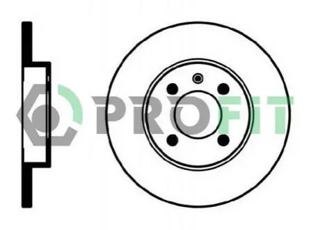 Диск тормозной передний Chery Amulet (A15) PROFIT A11-6GN3501075