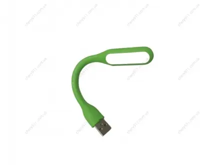 Гнучка USB лампа-фонарик LED (зелений) Тайвань 154835