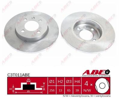 Диск гальмівний передній Chery Amulet ABE A11-6GN3501075