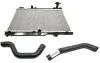 Радиатор охлаждения с патрубками Chery Kimo KLM KLM AutoParts S21-1301110-S12-1303211-S12-1303111 (фото 1)