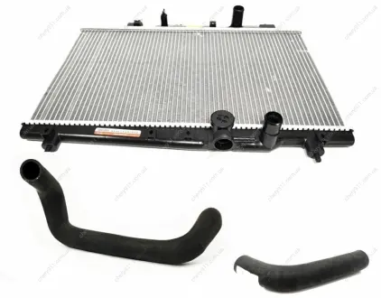 Радиатор охлаждения с патрубками Geely MK/MK2 KLM KLM AutoParts 1602041180-01-1016003339-1602200180
