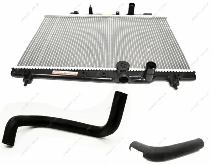 Радиатор охлаждения с патрубками Geely CK/CK2 KLM KLM AutoParts 1602041180-01-1602198180-1602051180