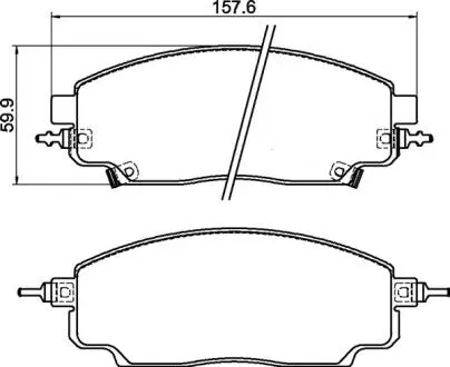 Колодки тормозные передние, керамические, BYD Han, Premium Class 800°C, Song Plus Champion 87 kWt GoodWay SK2H-3501500S