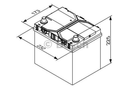 Акумулятор 65Ah-12v EFB (S4E40) (231x173x219),R,EN650 Азія BOSCH 0092S4E400