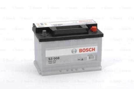 Акумулятор 70Ah-12v (S3008) (278x175x190),R,EN640 BOSCH 0092S30080