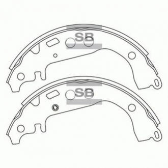 Колодки тормозные задние Great Wall Voleex C10/Florid Hi-Q Hi-Q (SANGSIN) 3502130-M00