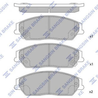 Колодки передні гальмові BYD M6/e6/S6 HI-Q Hi-Q (SANGSIN) E6-3501500