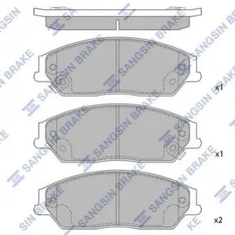 Колодки тормозные передние BYD M6/e6/S6 HI-Q Hi-Q (SANGSIN) E6-3501500