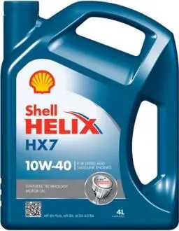 Масло моторное. Helix HX7 SAE 10W-40 (Канистра 4л) SHELL 550053737