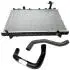 Радиатор охлаждения с патрубками Chery Tiggo FL KLM KLM AutoParts T11-1301110BA-T11-1303201BA-T11-1303301BA (фото 1)