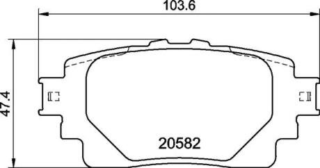 Колодки тормозные передние TOYOTA BZ4X BREMBO 04465-78020 (фото 1)