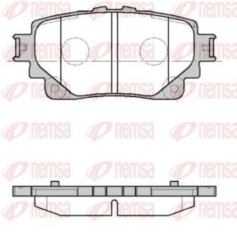Колодки тормозные задние TOYOTA BZ4X REMSA 04466F4020 (фото 1)