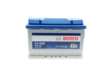 Акумулятор 75 6СТ-74 Евро (S4008) BOSCH 0092S40080