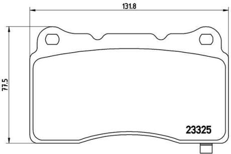 Колодки тормозные передние Tesla Model X BREMBO 1068330-00-C