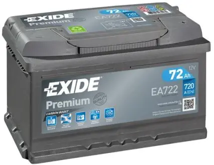 72 Premium 6СТ-72 Н Евро EXIDE EA722